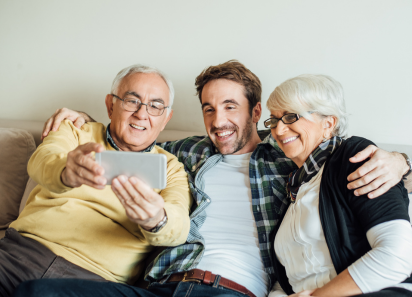 Older couple representing Super Visa services for parents and grandparents