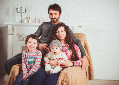 Family portrait representing Family Sponsorship Visa services